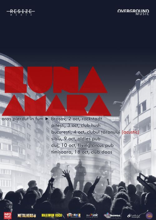 Luna Amara – „Oras pierdut in fum”, nou extras video din concertul Live la Conti si turneu national!